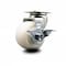 Service Caster 4 Inch Nylon Swivel Caster with Roller Bearing and Brake SCC SCC-20S420-NYR-TLB - alternate 2